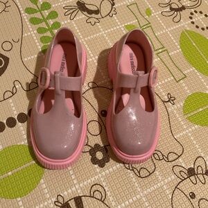 Mini Melissa Jackie T-Strap Jelly Shoes  Size US 12. New